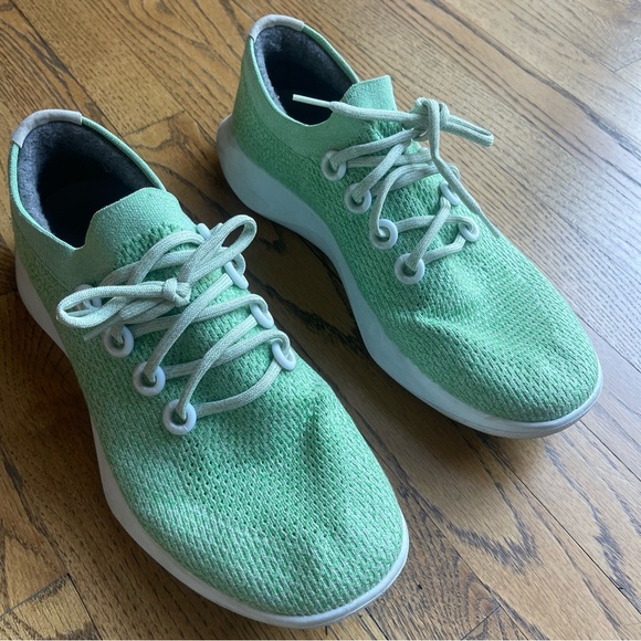 Allbirds Tree Dasher Green Lightweight Running Shoes Mens Size 13.5 - Picture 1 of 9